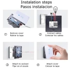 Interruptor empotrable Sonoff para casa inteligente con WiFi