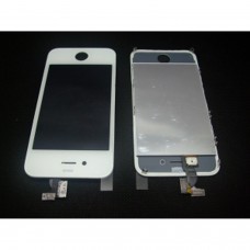 Iphone 4g Lcd Bildschirm Mit Touch-Digitalisierer Und Glas Einbaufertig Weiss.