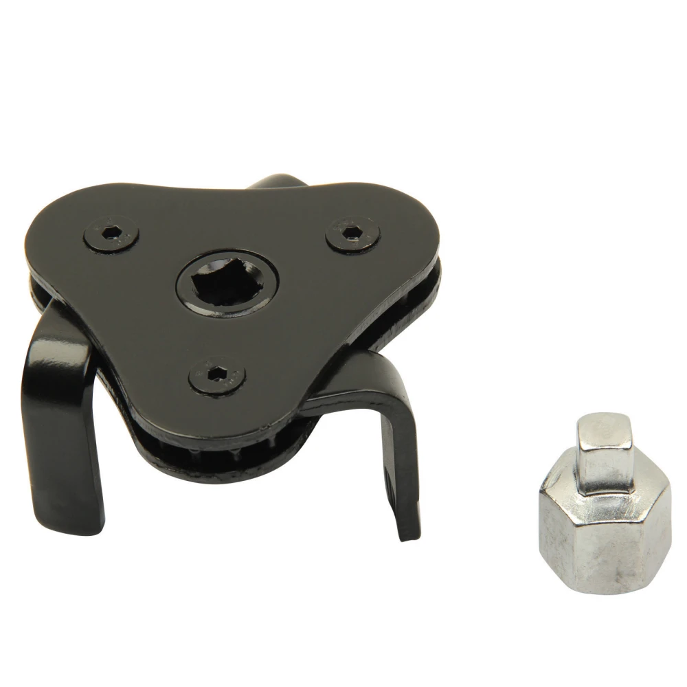 Extractor de filtro de 3 garras incluido en juego de llaves para filtros de aceite