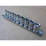 Torx-Innensechskant-Schlüsselsatz 1/4 - 10-teilig TSX TOOL aus Chrom-Vanadium-Stahl