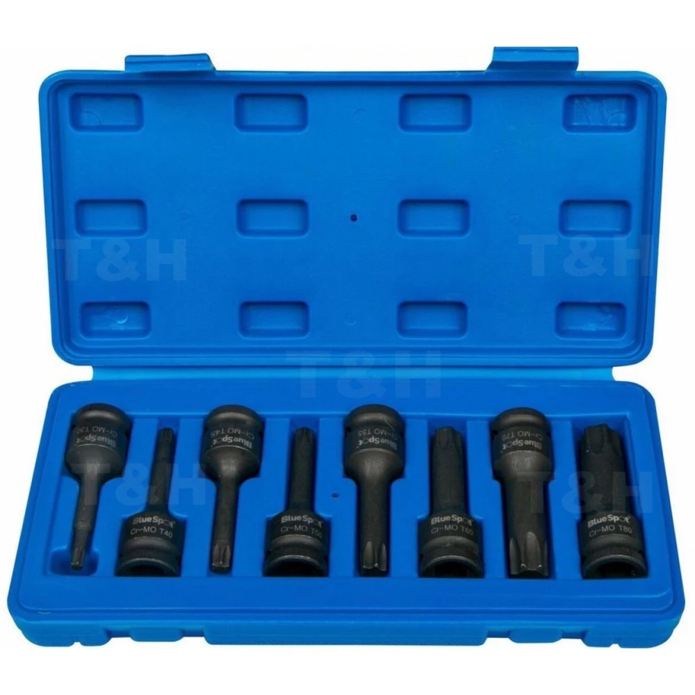 Torx-Nussensatz 1/2 T30-T80 - 8-teilig TSX TOOL
