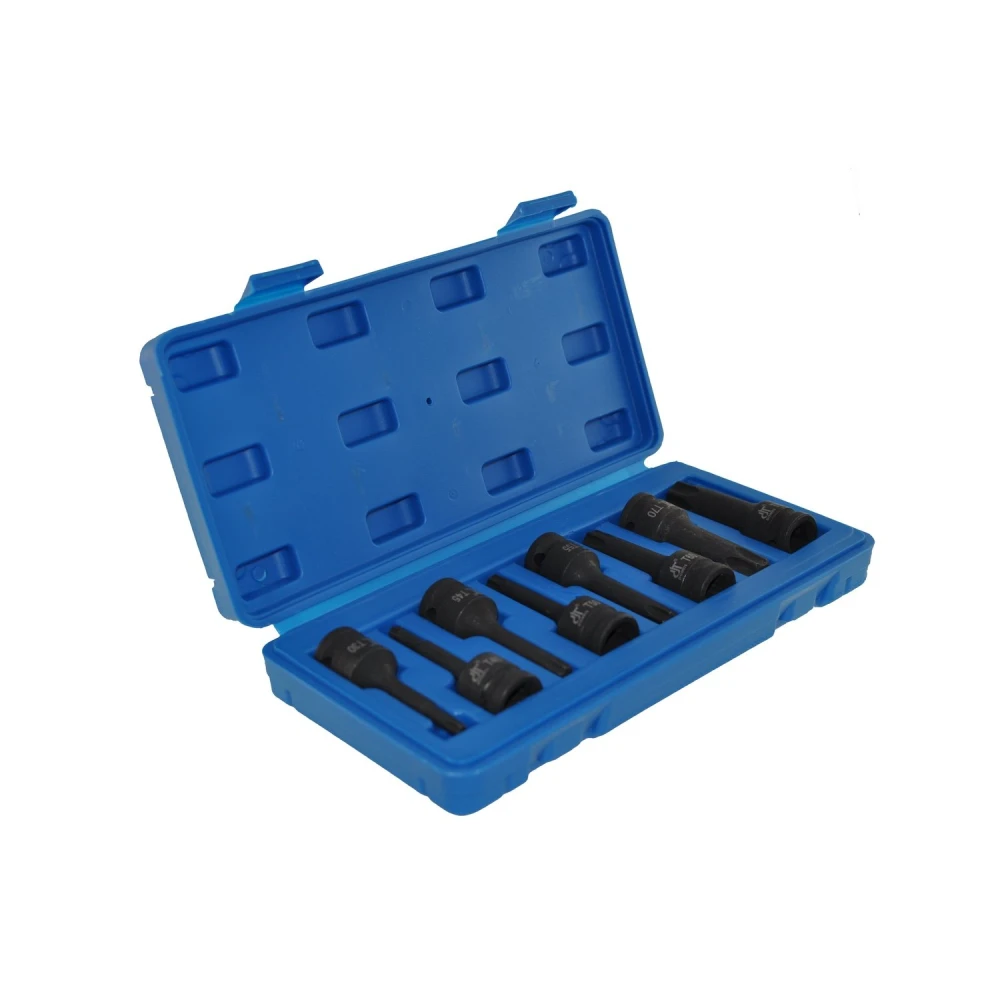 Juego de conectores Torx impacto 1/2 T30-T80 para automoción