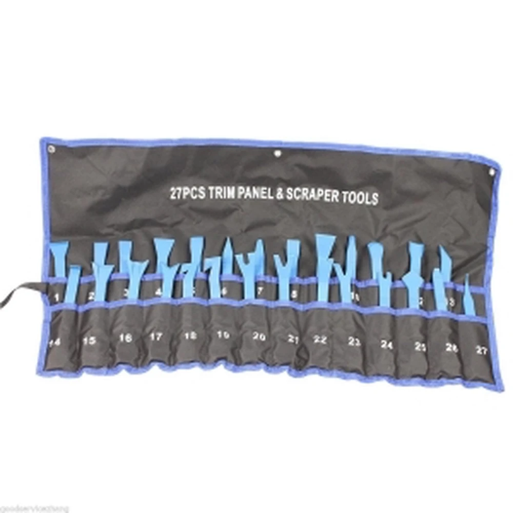 27-tlg. Werkzeugset zum Entfernen von Türverkleidungen, Zierleisten und Radkappen TSX TOOL