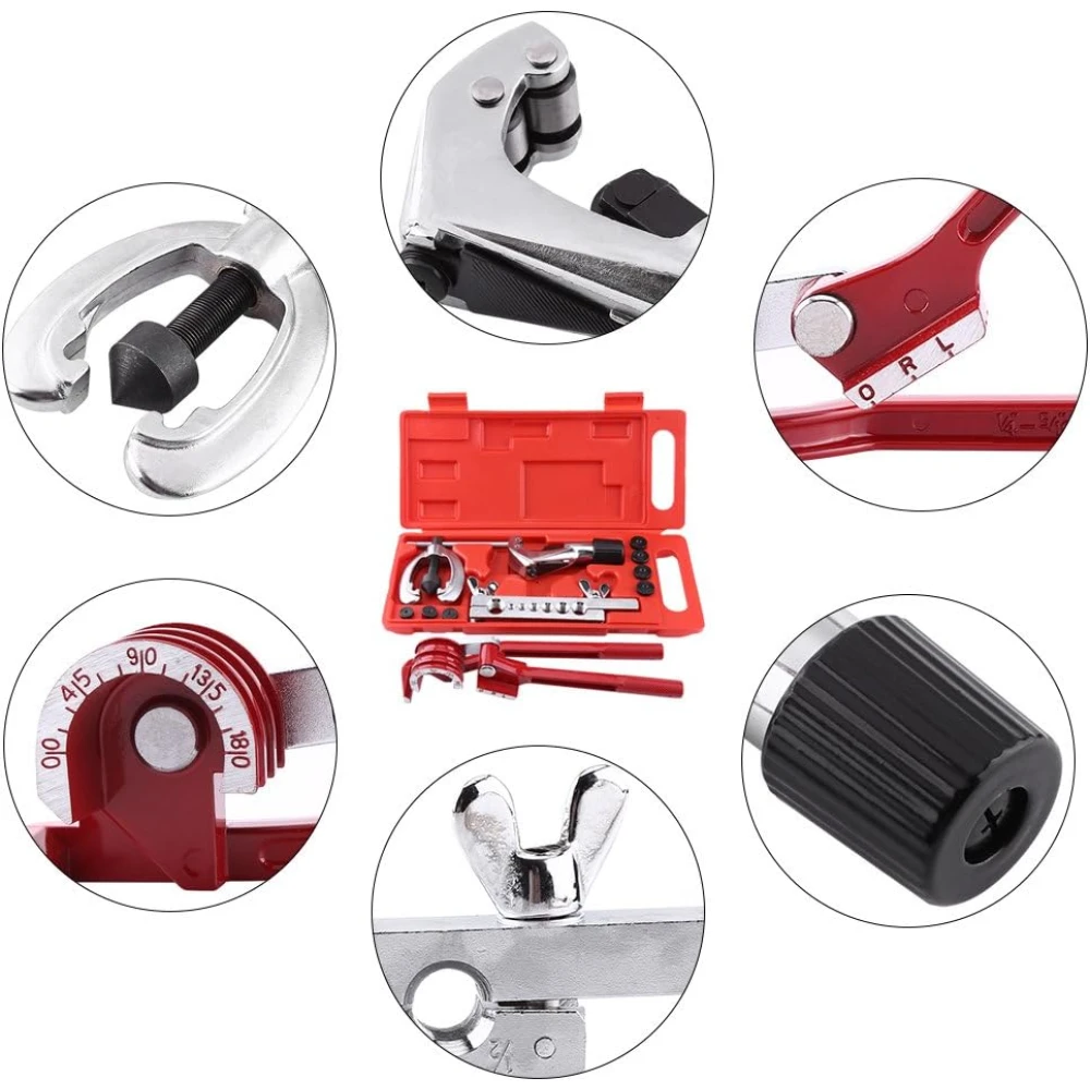 45-Grad Bördel- und Rohrbiege-Set für Kupfer, Edelstahl und Aluminium