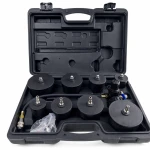 Turbolader-Leckprüfer-Set 9-teilig mit Manometer Turbo-Drucktest