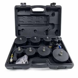 Turbolader-Leckprüfer-Set 9-teilig mit Manometer Turbo-Drucktest