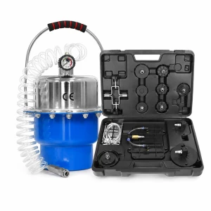 Autool Pneumatisches Bremsen- und Kupplungsentlüftungsset 5L mit Manometer und Adaptern