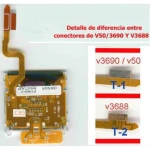 LCD Motorola V3688 mit Flexkabel für Reparatur und Austausch