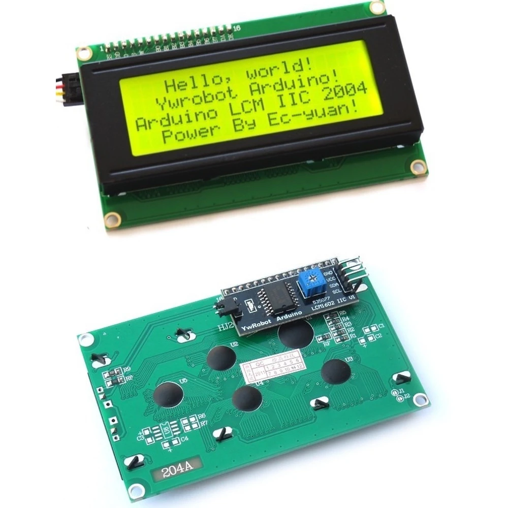 Grünes LCD 20x4 Zeichen mit Serial IIC/I2C für Arduino