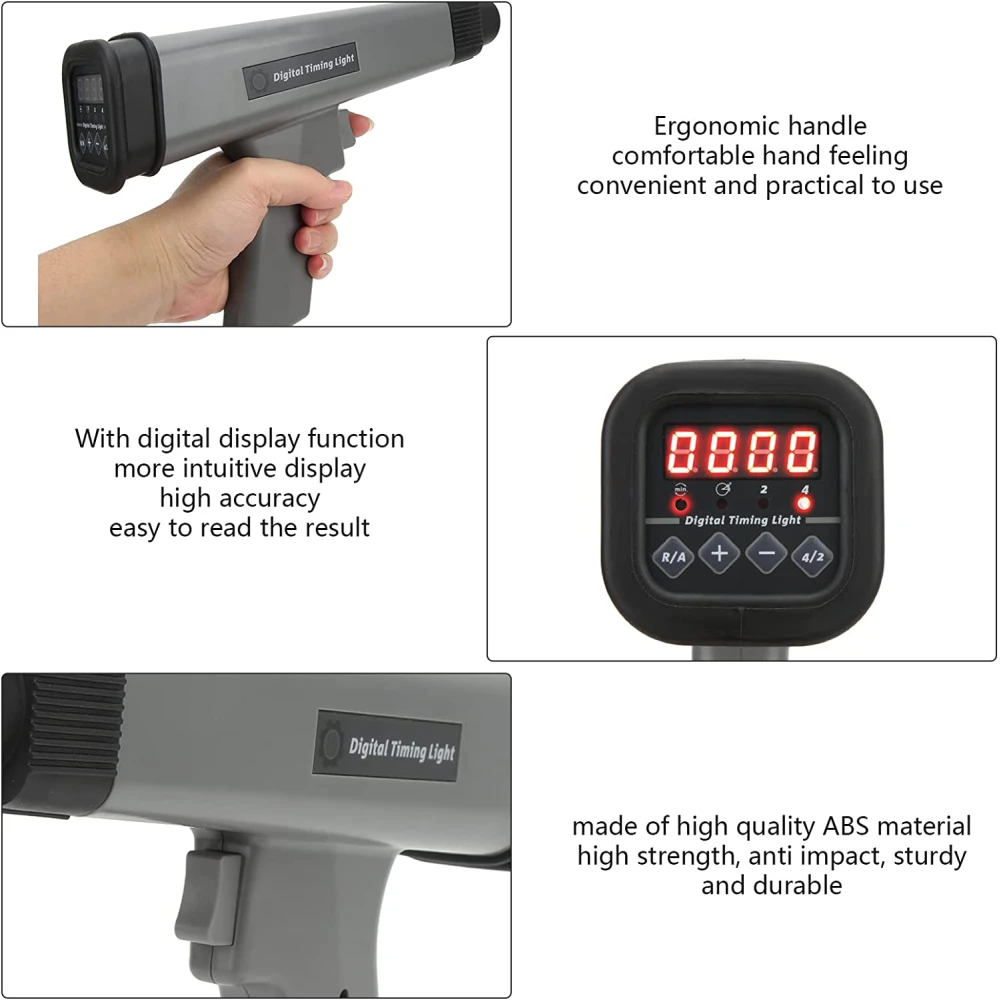 Digitale Induktions-Zündzeitpunktlampe für Autos und Motorräder 12V mit Klemmen