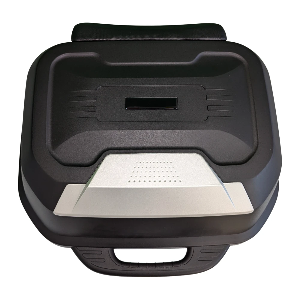 Motorrad-Topcase 47L - Universelles, abnehmbares Topcase mit Schloss und Rückenlehne