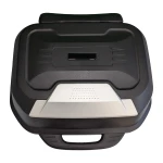 Motorrad-Topcase 47L - Universelles, abnehmbares Topcase mit Schloss und Rückenlehne