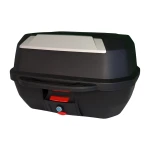 Maleta moto con respaldo lumbar y sistema de desmontaje rápido