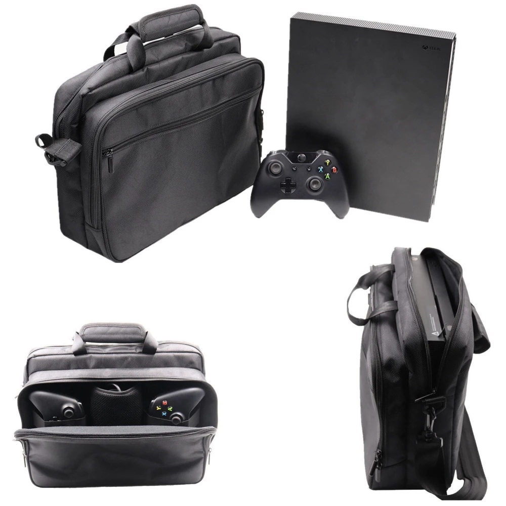 Maleta de viaje para Xbox One X con compartimentos organizadores