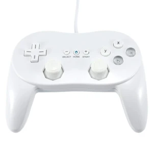 Wii Classic Pro Controller Weiß kompatibel für Nintendo Wii