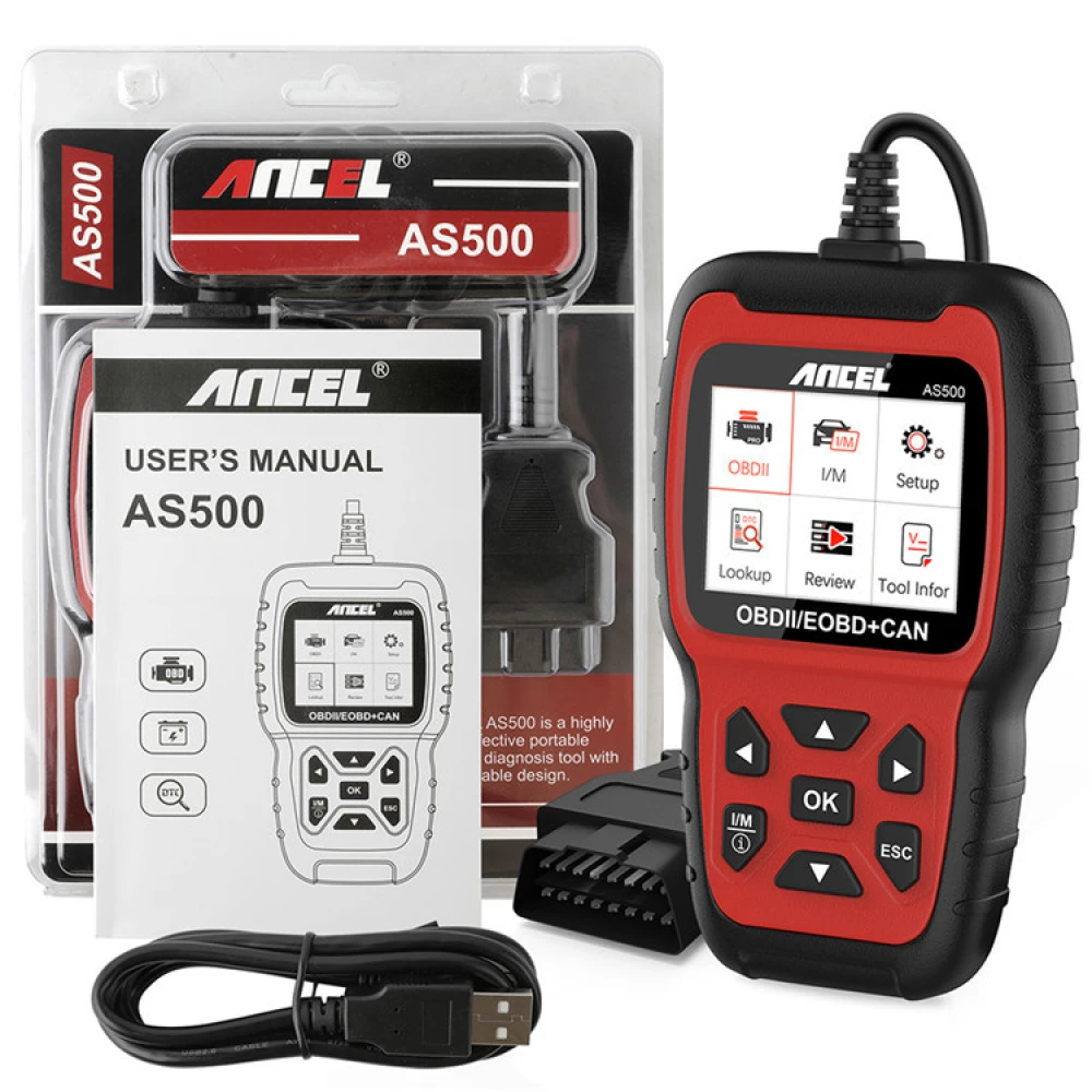 Ancel AS500 OBD2-Scanner Fahrzeug-Diagnosegerät