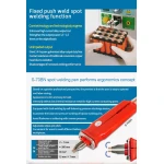 Sunkko 709AD+ 220V Punktschweißgerät mit Lötkolben für 18650 Lithium-Akku