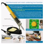 Sunkko 709AD+ 220V Punktschweißgerät mit Lötkolben für 18650 Lithium-Akku