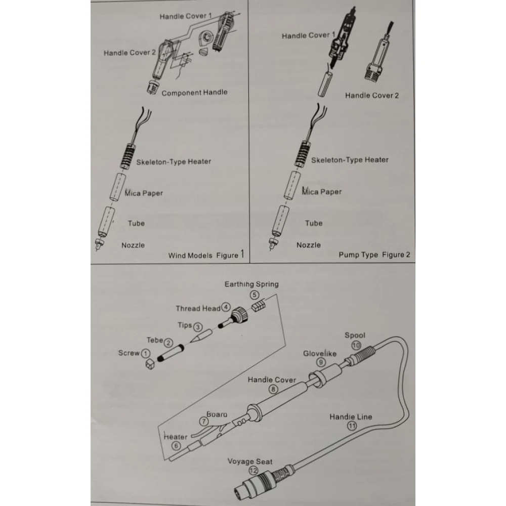 Mlink H7 3-in-1 Lötstation mit Heißluft und DC-Netzteil