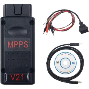MPPS V21 ECU Chip-Tuning Tool Main + Tricore + Multiboot mit Kabel