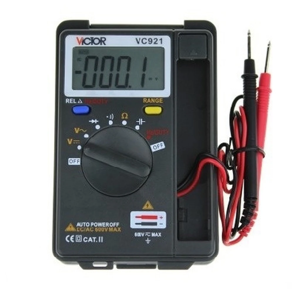 Kompaktes Autorange-Multimeter Victor VC921 mit LCD und erweiterten Funktionen