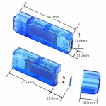 Multímetro USB 3.0 probador voltaje corriente conectado a dispositivo móvil