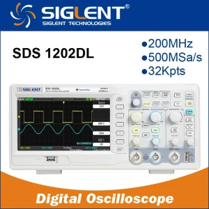 Siglent SDS1202DL Digitales Oszilloskop 200MHz mit Farb-TFT