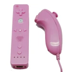 Wii Remote Set mit integriertem Wii Motion Plus und rosa Nunchuck kompatibel mit Wii