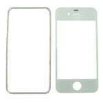 iPhone 4 Glasdisplay Weiß mit Kleberahmen zur Reparatur