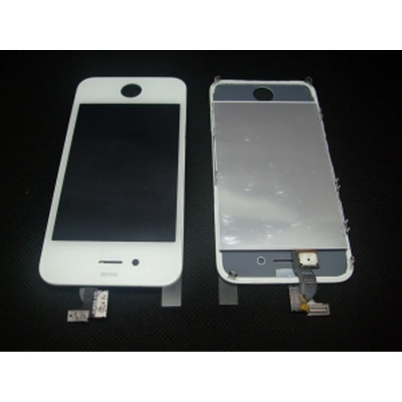 Weiße iPhone 4S Displayeinheit mit Touchscreen und Glas