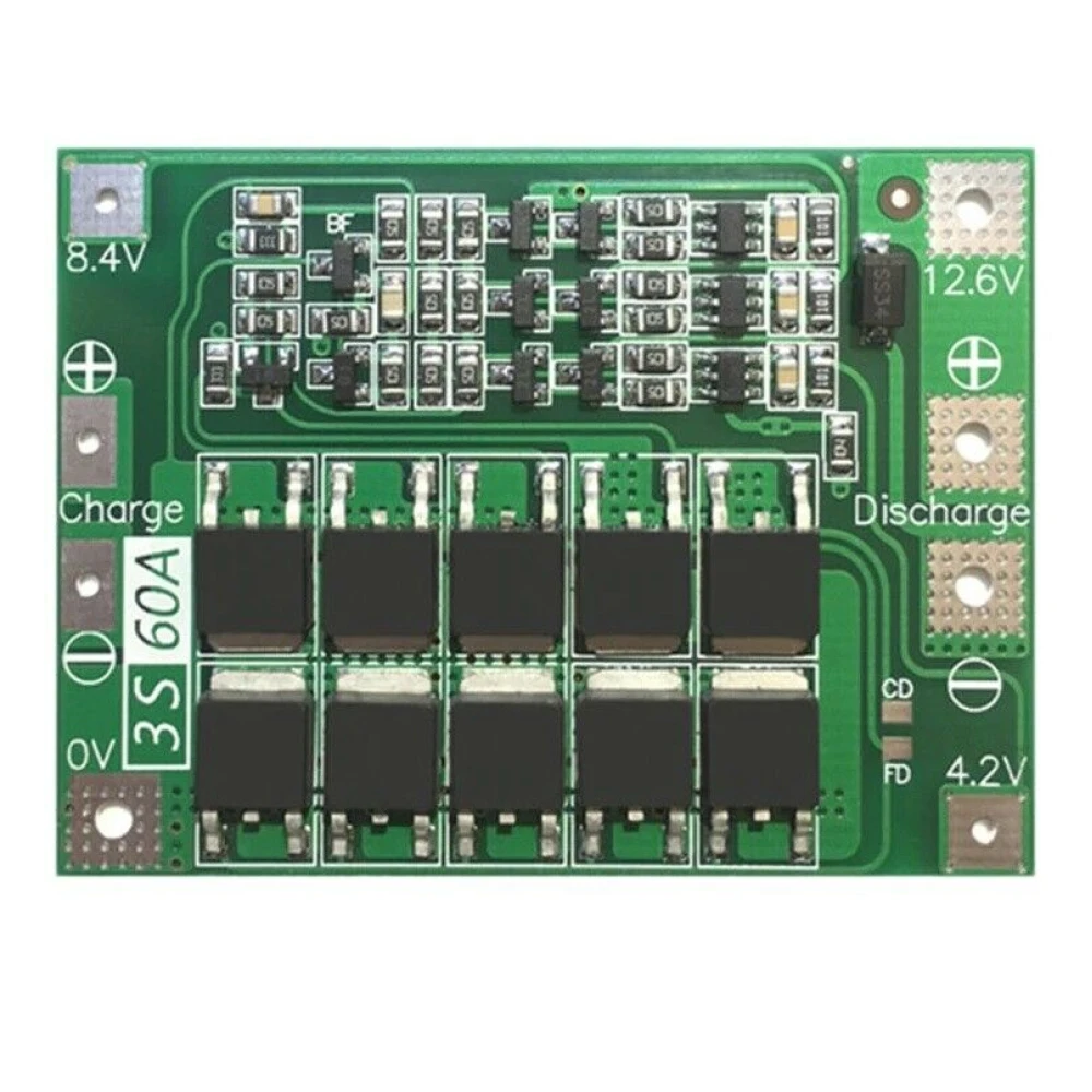 PCB-Schutzplatine 3S 60A für Lithium-Akku, verbesserte Version