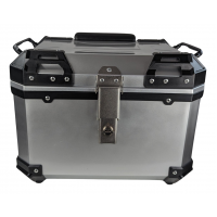 Universal Motorrad Topcase Scooter Koffer 45 L Quadratischer Motorradhelmhalter für 1 Helm Farbe Silber Universal Motorrad Topcase Scooter Koffer 45 L Quadratischer Motorradhelmhalter für 1 Helm Farbe Silber