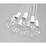 Vista lateral del porta lámpara vintage E27 con cable de 1,1 metros modelo C2