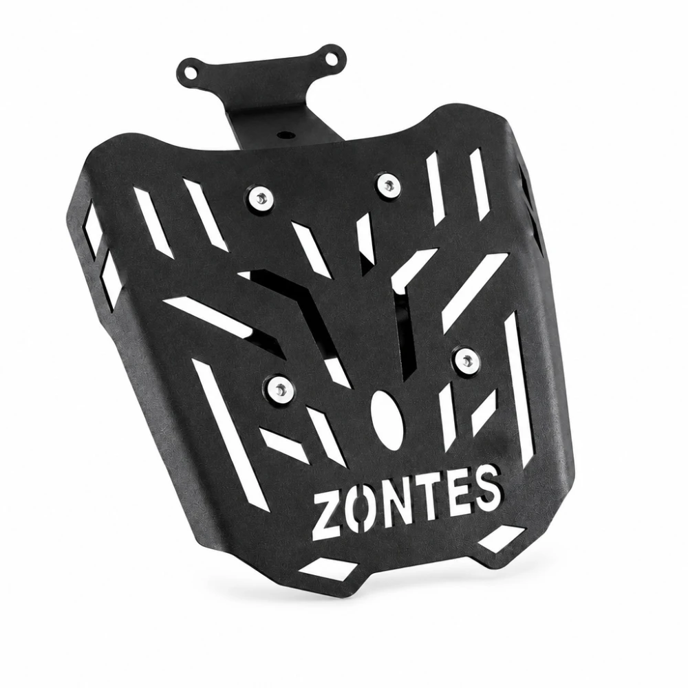 Gepäckträger Hinten Zontes 150X / 125X — Eisenträger 4 mm, Schwarz