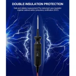 Indicadores LED de polaridad rojo y verde del probador DY18