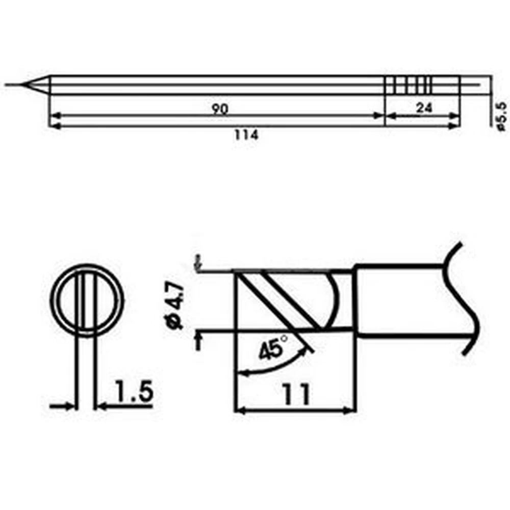 Aoyue LF-KL Lötspitze mit Heizelement für Lötstationen