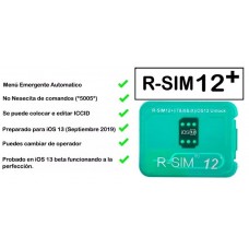 Unlock Card R-Sim 12+ Für Iphone 5s / 6 / 6 / 6s / 7 / 8  Und X Bis Ios 11 And Ios12