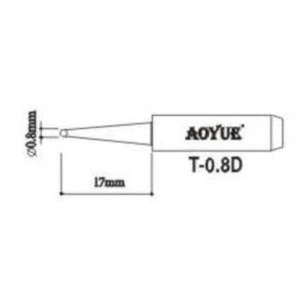 Aoyue T0,8D Lötspitze Ersatz für Lötstationen