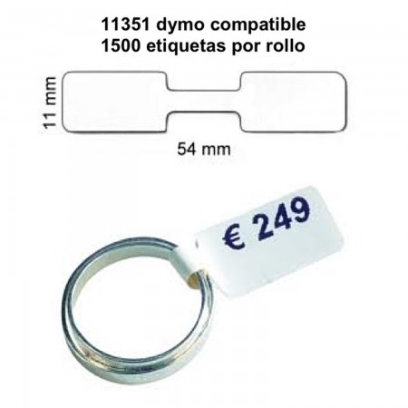 Rolle von 1500 Klebeetiketten 54*11MM für DYMO KOMPATIBEL 11351 PACKING PRODUCTS  4.85 euro - satkit