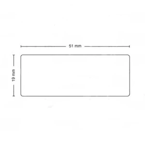 Rolle mit 500 selbstklebenden Etiketten kompatibel Dymo 11355 19mm x 51mm