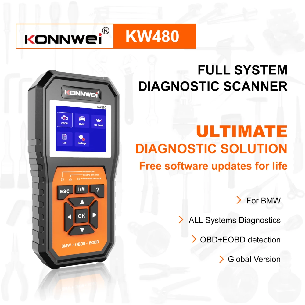 BMW Diagnosegerät Konnwei KW480 - OBD2-Scanner für BMW