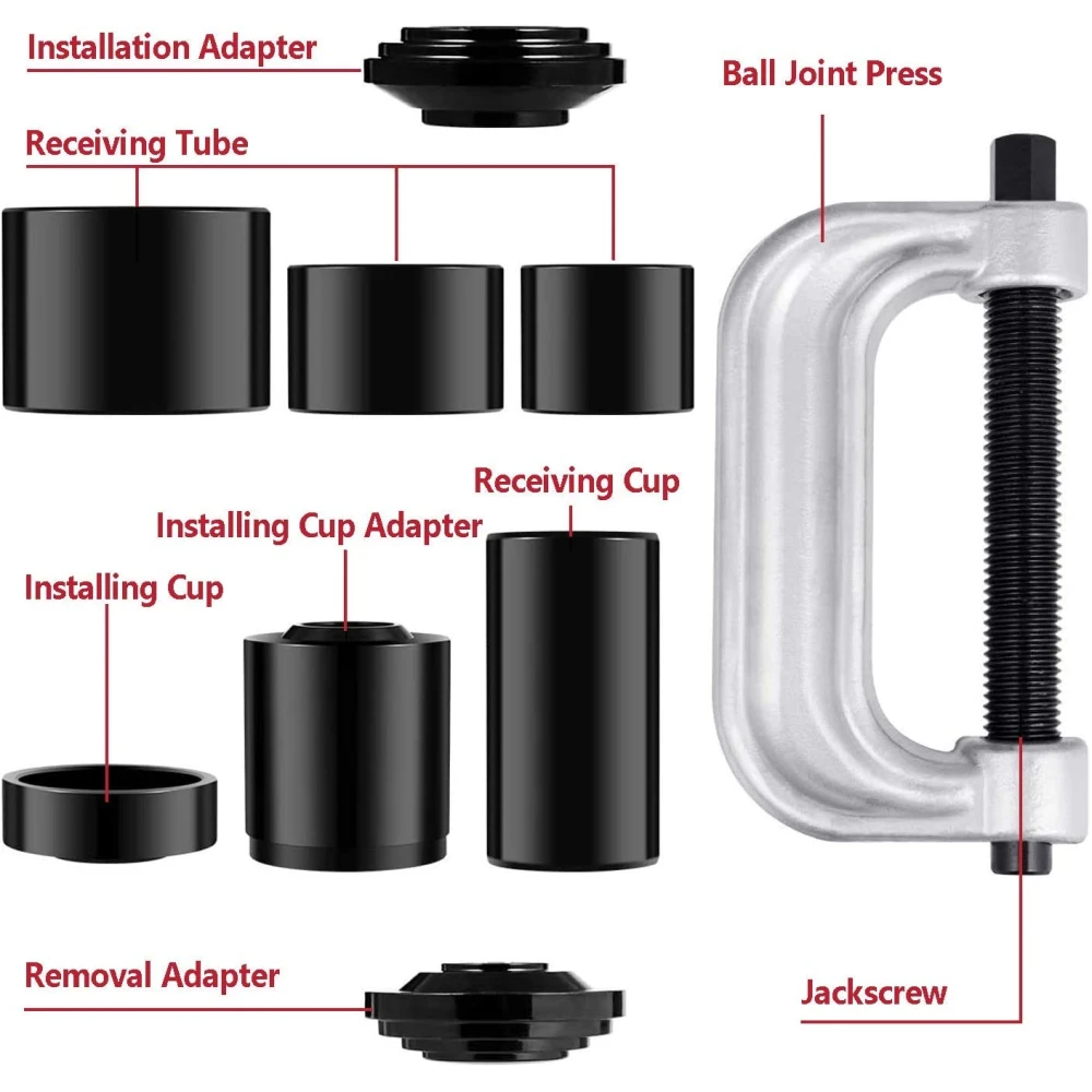 10-tlg. Set Kugelgelenk- und Silentblock-Ausdrücker 4x4