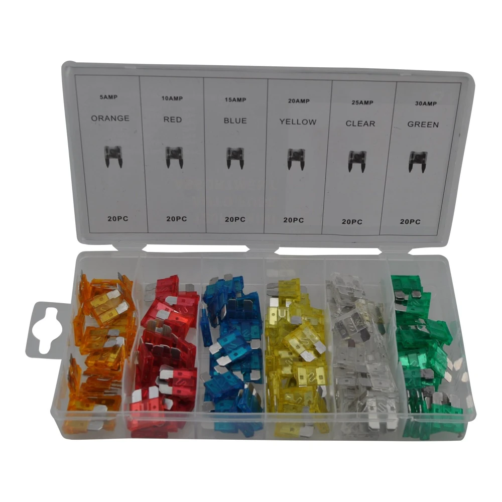 Juego fusibles para reparación y mantenimiento de vehículos