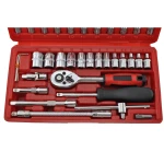 1/4 Zoll Steckschlüssel-Set 46-teilig TSX TOOL für Auto und Heimwerken