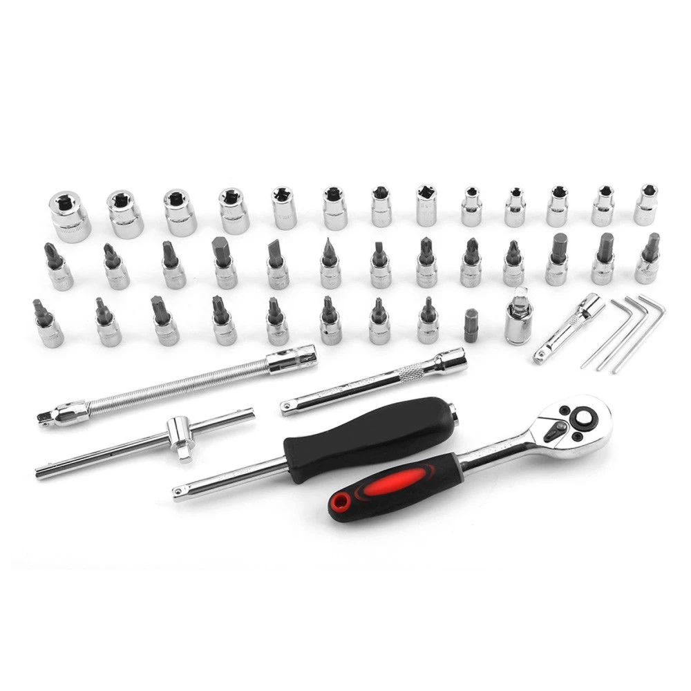 1/4 Zoll Steckschlüssel-Set 46-teilig TSX TOOL für Auto und Heimwerken