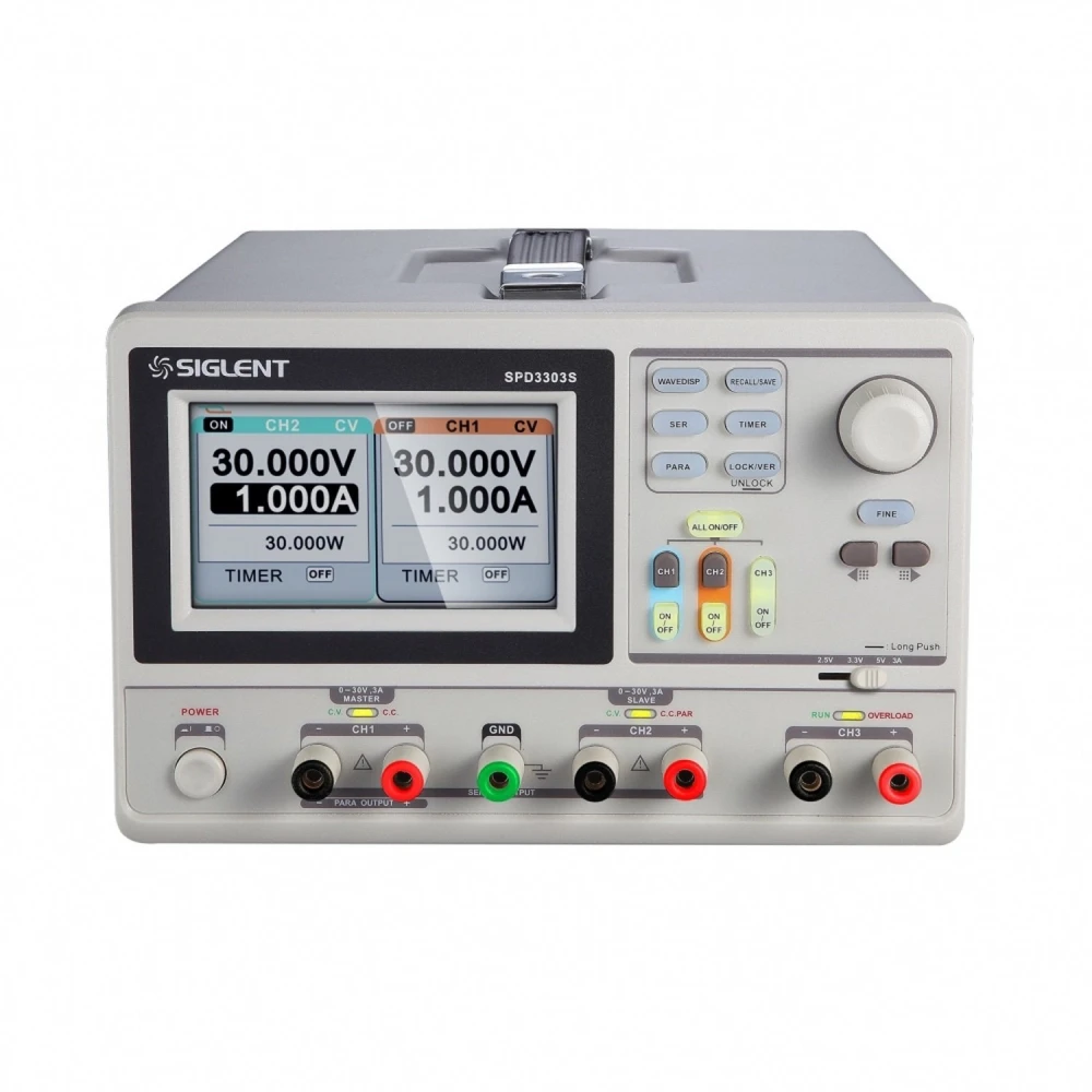 Siglent SPD3303D Labornetzteil mit 3 Ausgängen und PC-Anschluss