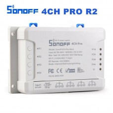 Sonoff 4ch Pro R3 Wifi Wireless Smart Switch 433mhz 4 Polige Din Rail Montage Timer Sprachsteuerung 