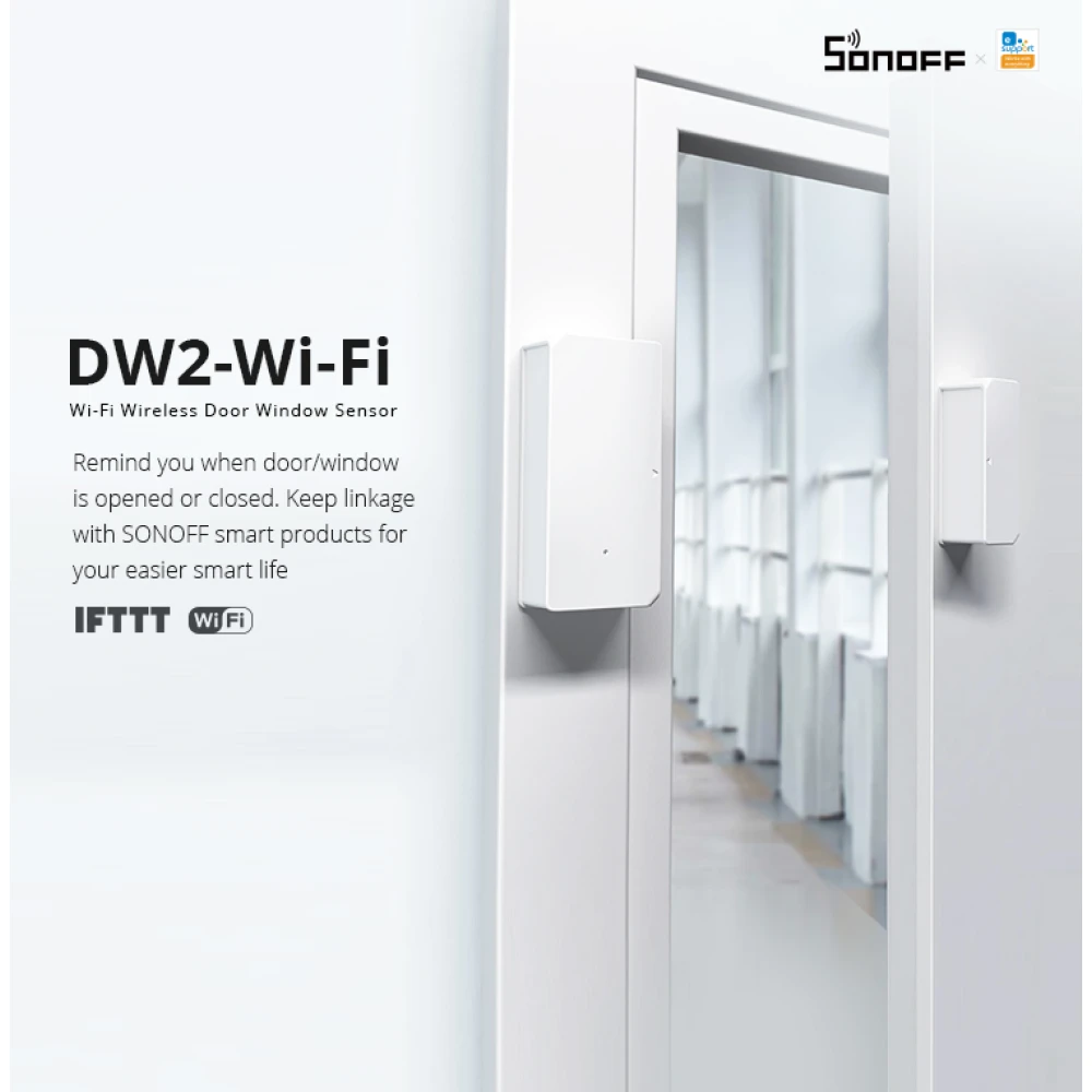 SONOFF SDW2 WLAN Tür- und Fenstersensor kabellos