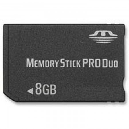 SPEICHERSTICK PRO DUO 8GB (KOMPATIBEL MIT PSP) MEMORY STICK AND HD PSP 3000  18.99 euro - satkit