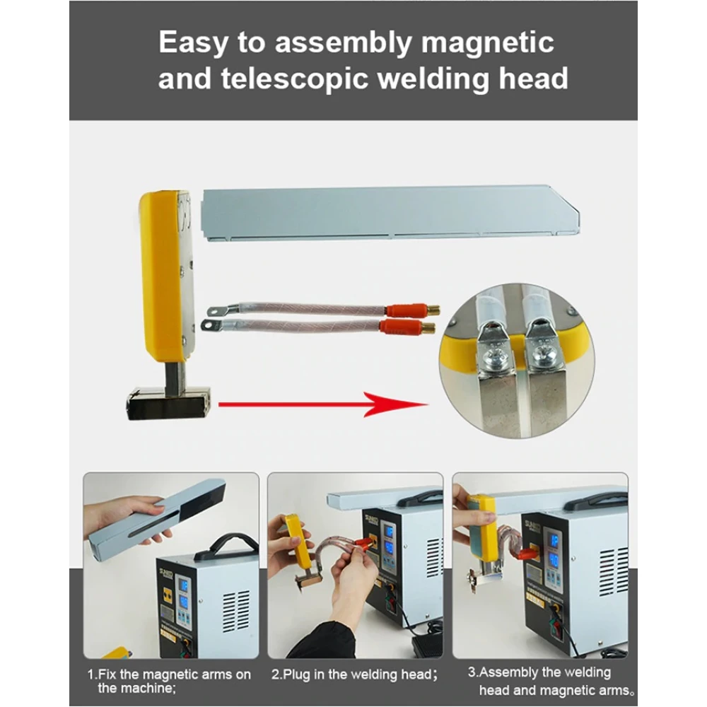 SUNKKO 738AL: Punktschweißgerät für 18650 Lithium-Akkus